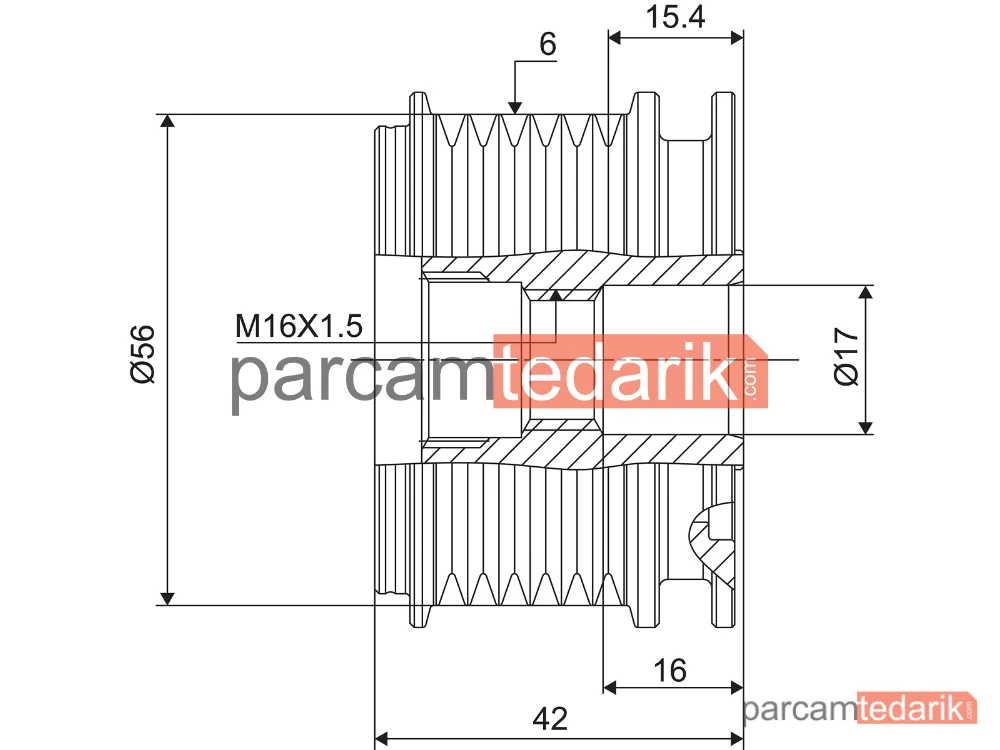 VALEO 588024 | Alternatör Kasnağı — VW Golf III, VW Bora I, VW Golf IV Variant